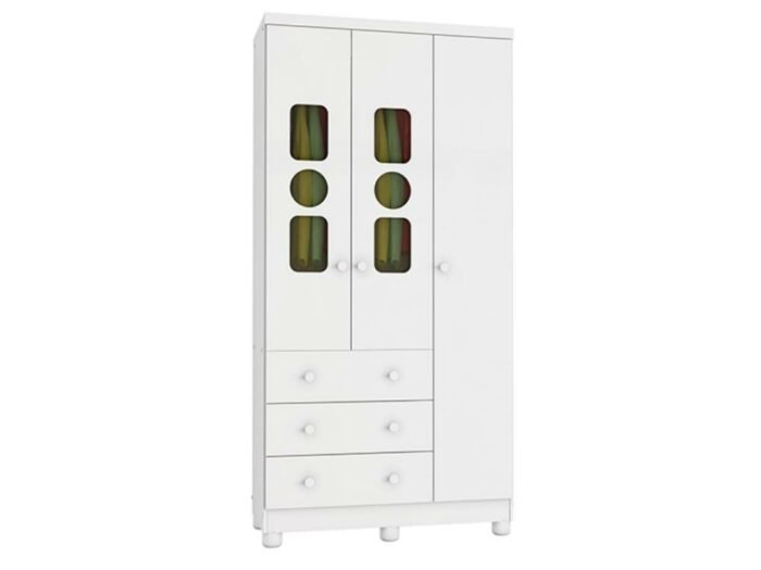 Armário Tedy 3 Portas - Branco - Imagem 5