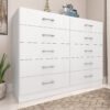 Cômoda 10 Gavetas Caribe Branco - FELLICCI