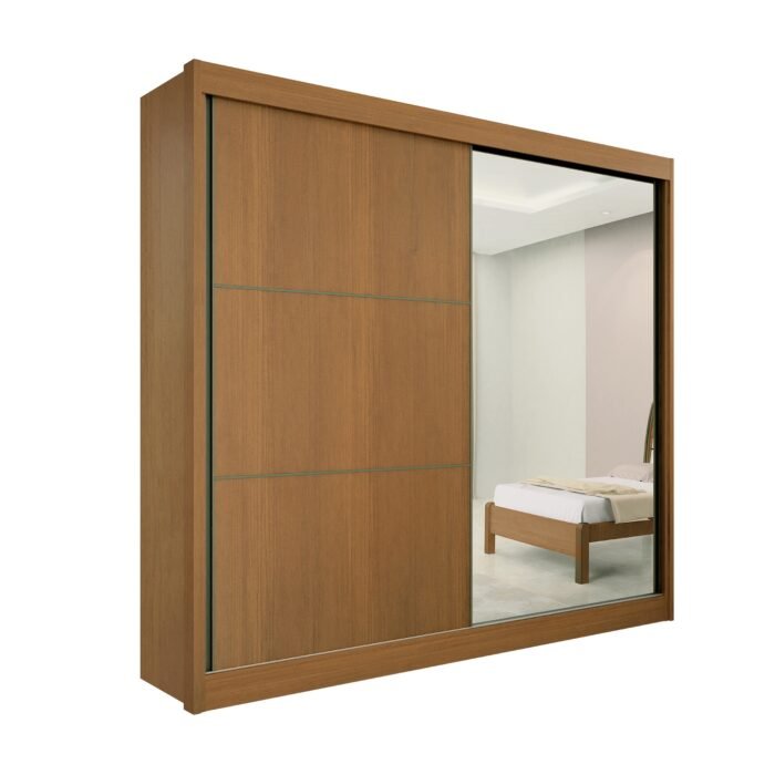 Guarda-Roupa 2 Portas Titanium 2,20 m Cinamono/Off White/Cinamono – D’DORO MÓVEIS - Imagem 4
