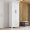 Guarda-Roupa Floripa 0,61 m Branco - RUDRACK
