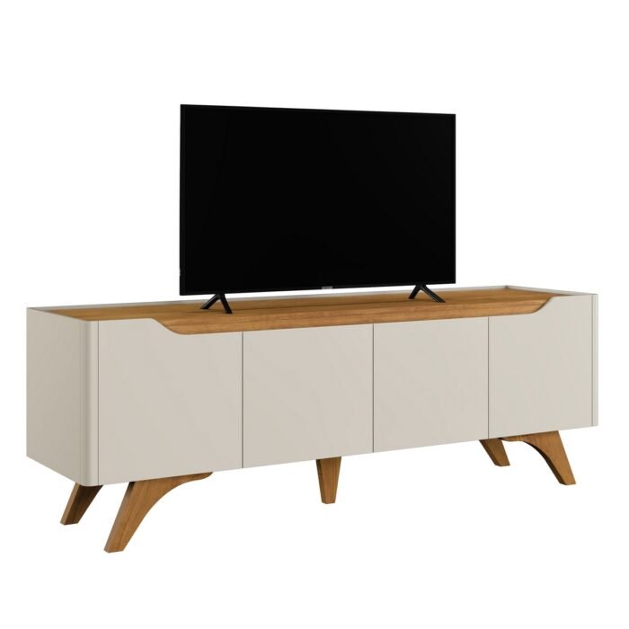 Rack até 75″ Atenas 1.8 Off White/Naturale – MAVAULAR - Imagem 5