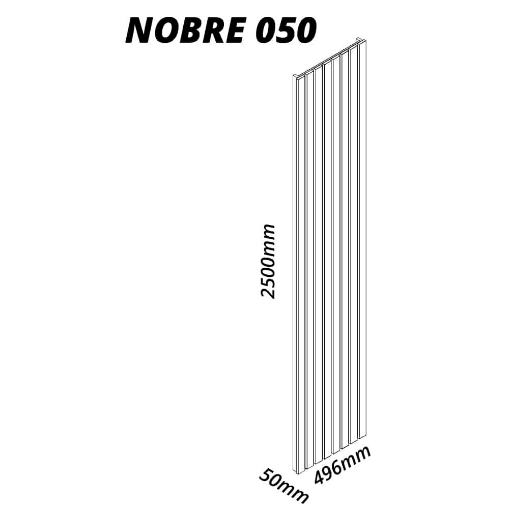 Kit 2 Placas Painel Ripado(Extensão)Nobre 49,6 + 49,6 cm Naturale - GELIUS - Imagem 2