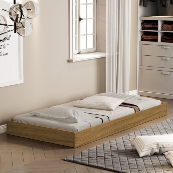 Cama Auxiliar Solteiro Mili Nature - MADEC/VJ MÓVEIS