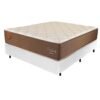 Colchão Casal Pro Quality C + Base Box Simples Corino Branco – PRORELAX + BIOSTAR