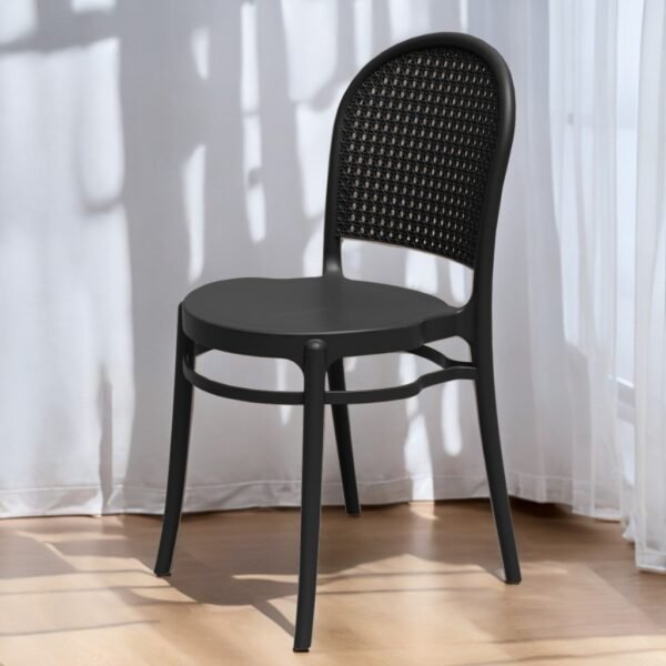 Cadeira Telinha Retrô Preto - FORTE PLÁSTICO