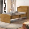 Cama Solteiro Bau Tamires Nature - MADEC MOVEIS
