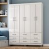 Guarda-Roupa 6 Portas Paraty 3690 1,50 m Branco - FELLICCI