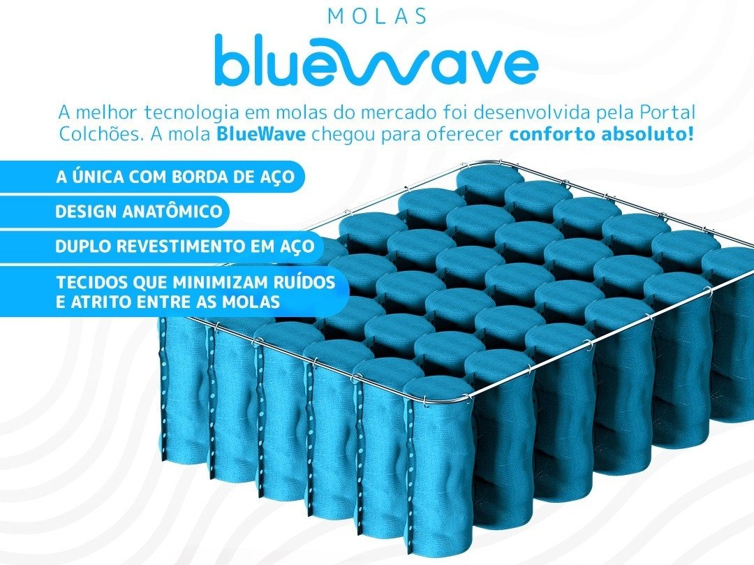 Colchão Casal New York + Base Box Simples Corino Branco – GAZIN COLCHÕES + BIOSTAR - Imagem 3