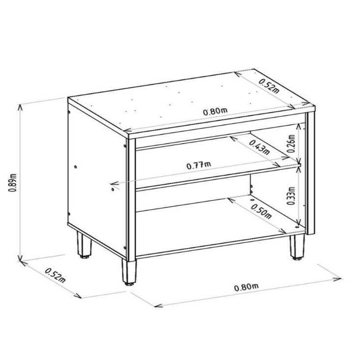 Cozinha 5 Peças Allure Jequitibá/Gris Fosco - LINEA BRASIL - Imagem 6