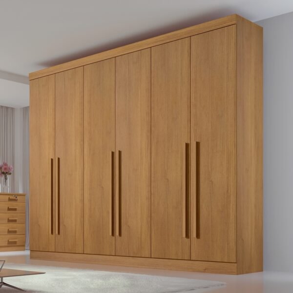 Guarda-Roupa 6 Portas Da Vinci 2,75 m Cinamono - D'DORO MÓVEIS