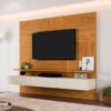 Painel até 75" Nápoles Naturale/Off White - MAVAULAR