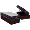 Colchão Solteiro Airtech Progressive D26 + Base Box Baú Biostar Marrom – ORTOBOM + BIOSTAR