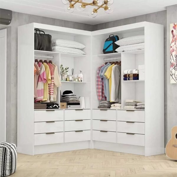 Closet Sevilha 1,08 m x 1,08 m Branco - CARIOCA MÓVEIS