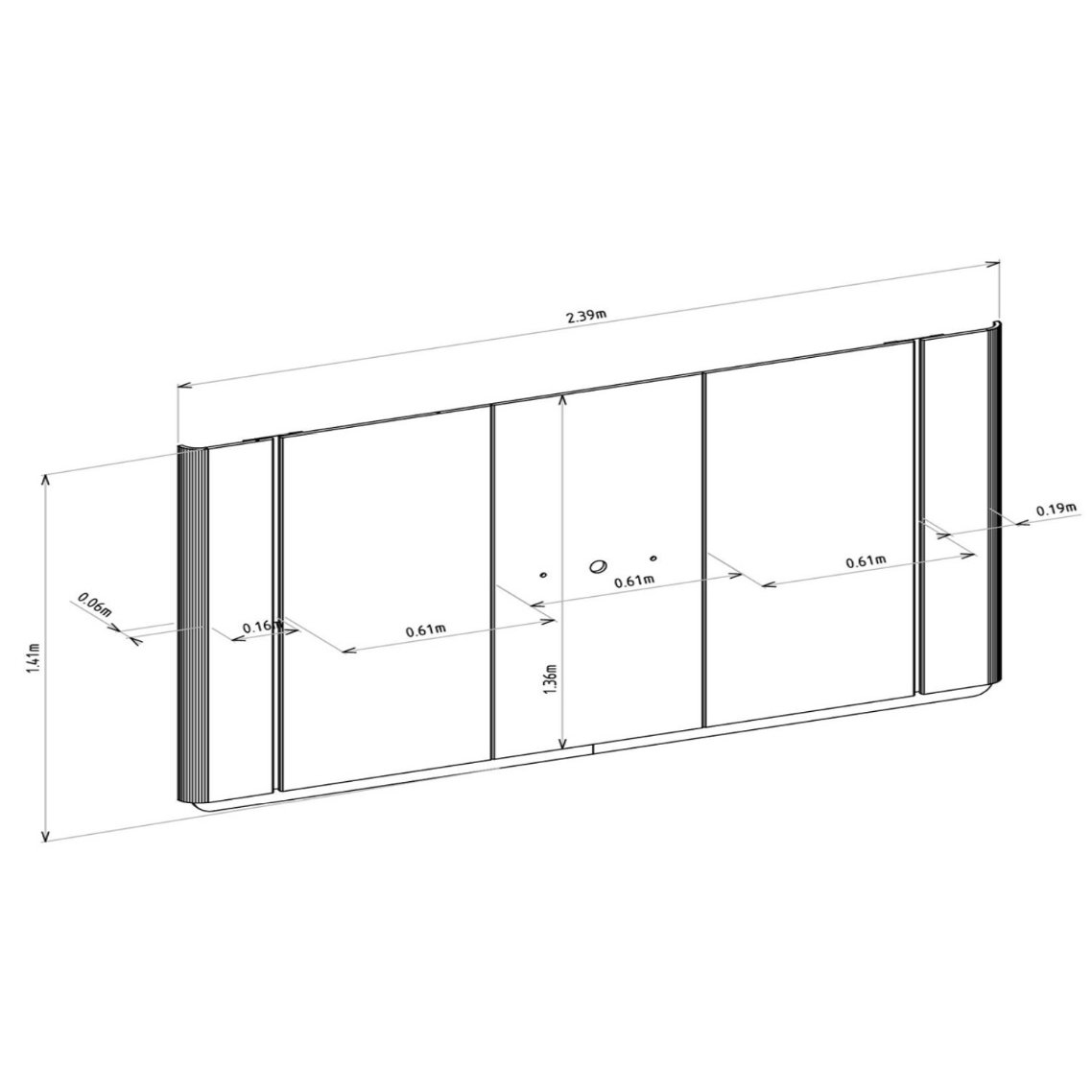 Painel até 75" Santorini Off White/Tauari Fosco - LINEA BRASIL - Imagem 6