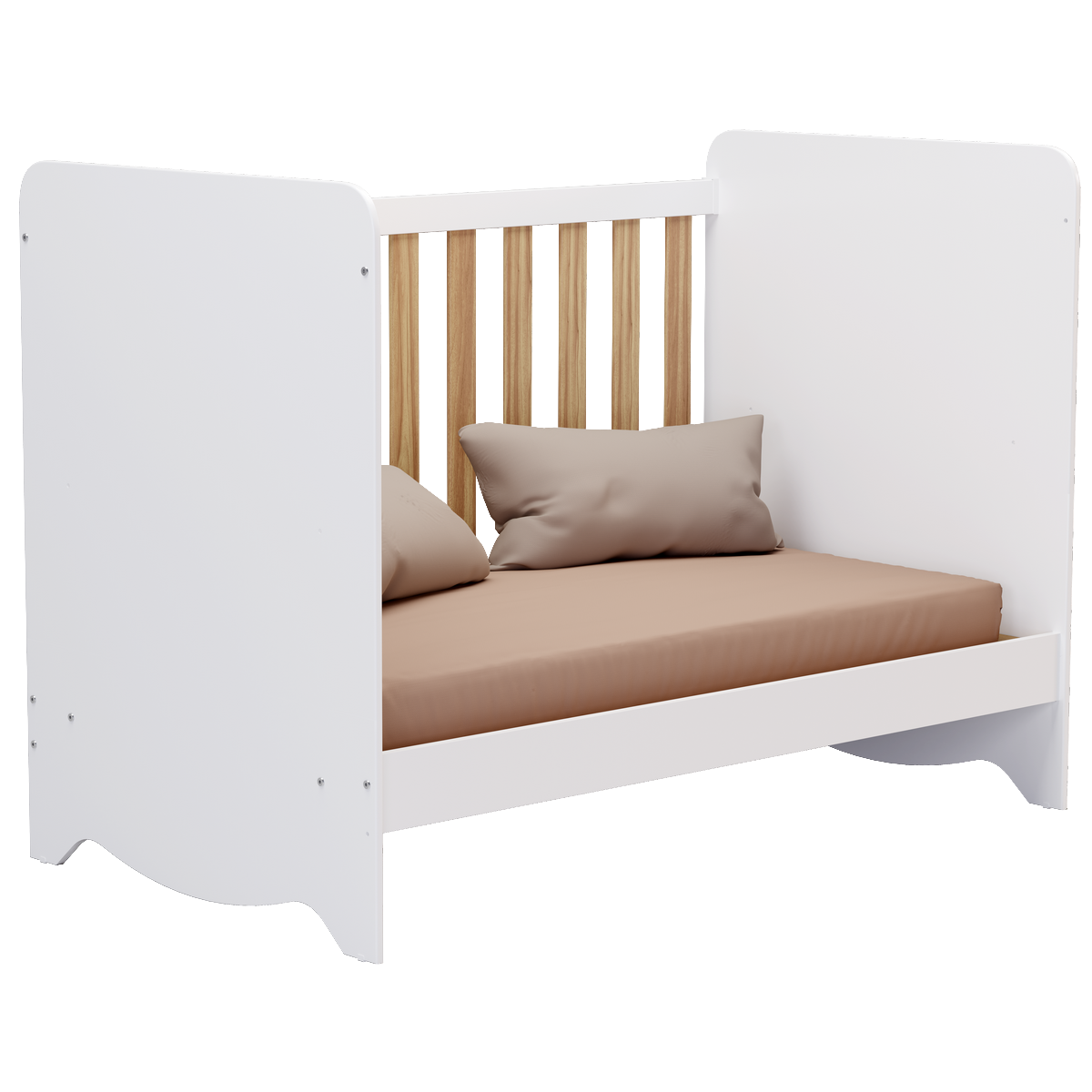 Berço Americano Ben Branco Brilho/Amêndoa - PEROBA MÓVEIS - Imagem 4
