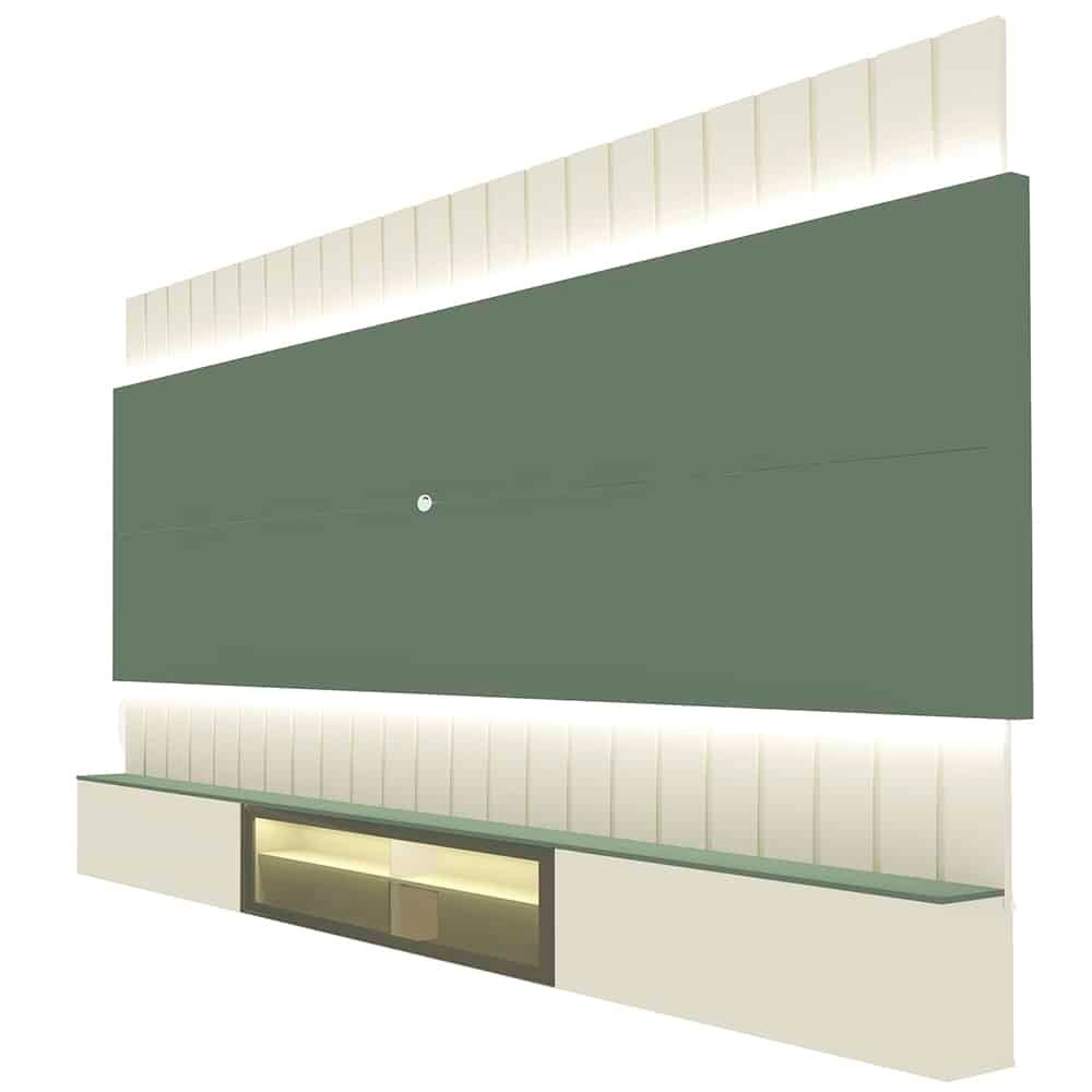 Home Suspenso até 85″ Soberano Reflecta 260 Off White/Verde Floresta – GELIUS - Imagem 3