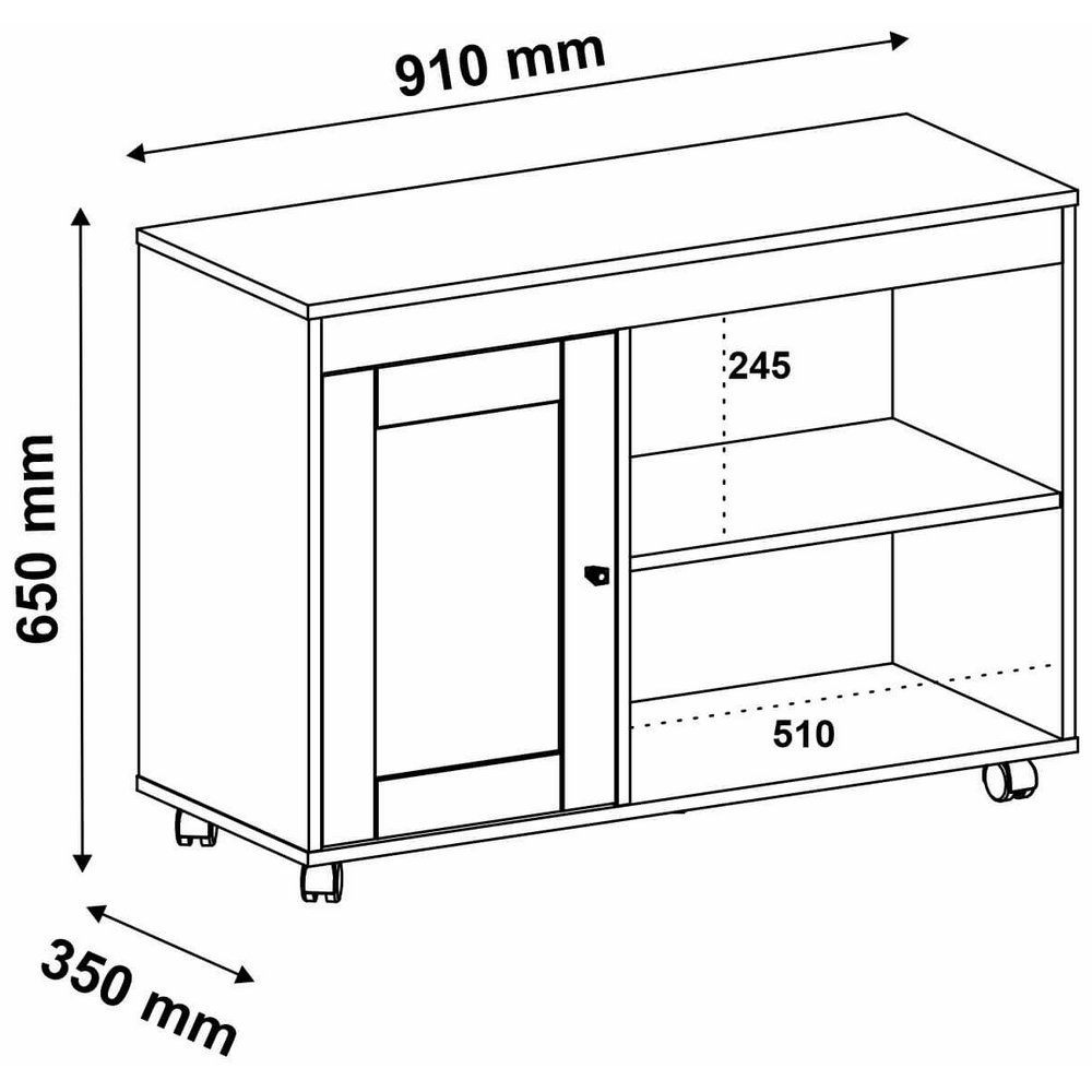Rack até 42" Sampa Cinamono/Off White - ARTELY - Imagem 5