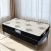 Colchão Solteiro Light 12 cm D20 + Base Simples Corino Preto – ECOTEC + BIOSTAR