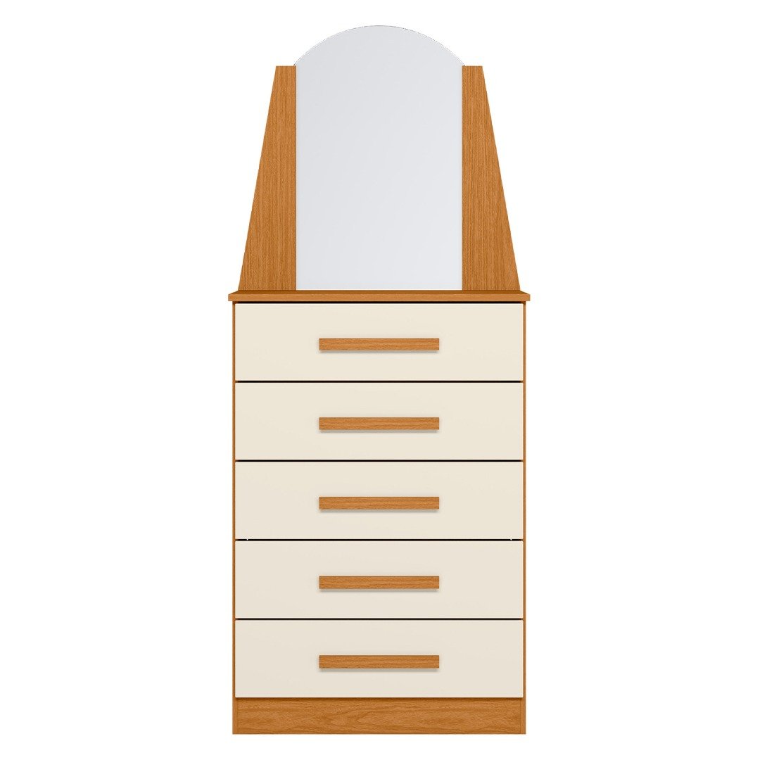 Cômoda Veneza Cinamono/Off White - MÓVEIS ALBATROZ - Imagem 3