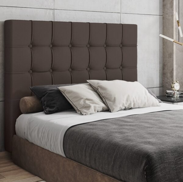 Cabeceira Casal Paris Corino Marrom – L.S SILVA