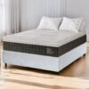 Colchão Casal Massageador Titan/Thor 34 cm D28 Molas Ensacadas + Base Box Simples Corino Branco – VIERO + BIOSTAR