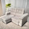 Sofá Retrátil e Reclinável Suíça 2,10 m Veludo Avelã - LEO DECOR (PROMOÇÃO - LEVE AVARIA)