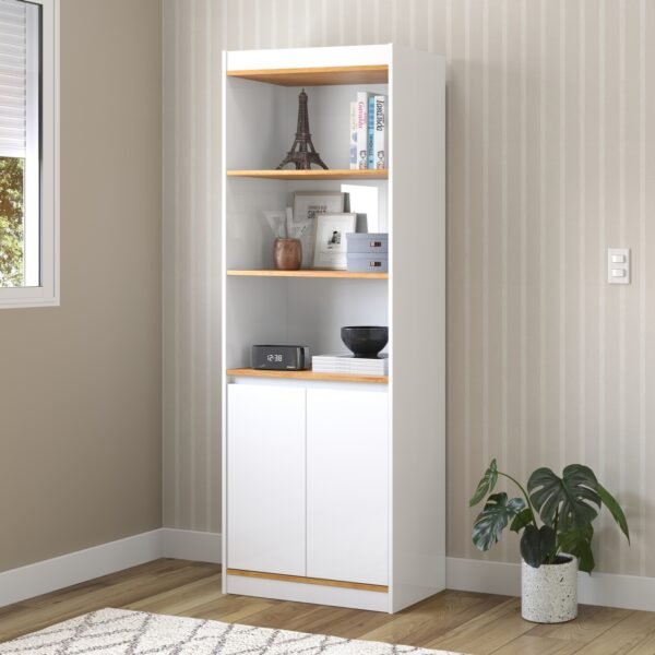 Armário Multiuso Encanto Branco/Cinamono - PATRIMAR