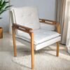 Poltrona Belíssima Linho Bege - JOSEBE DECOR