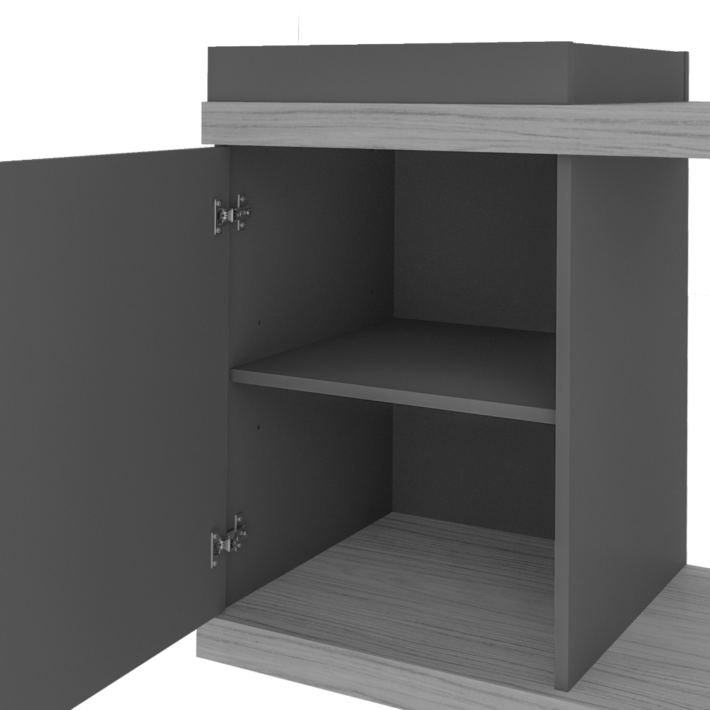 Rack Bar até 60" Madrid Pinho/Off White - ARTELY - Imagem 4