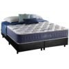 Colchão Queen Blue Sea D28 + Base Box Simples Corino Preto – ANJOS COLCHÕES + BIOSTAR