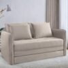 Sofá Cama Casal Noronha 1,55 m Linho Bege 505 - JC ESTOFADOS