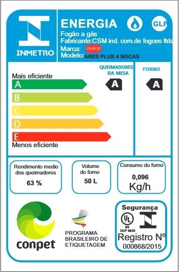 Fogão 4 Queimadores Ares Plus Preto – REALCE ELETRODOMÉSTICOS - Imagem 9