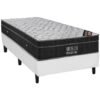 Colchão Solteiro Airtech Progressive D26 + Base Box Simples Corino Branco – ORTOBOM + ALTO NÍVEL CAMAS E COLCHÕES