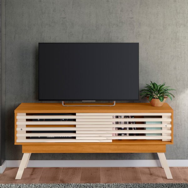 Rack até 65" Frizz 1.5 Cinamono/Off White - MADETEC