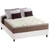 Colchão Casal Star Pillow In AG D70/D28 + Base Box Simples Corino Branco – ANJOS + ALTO NÍVEL CAMAS E COLCHÕES
