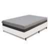 Colchão Casal D28/D40 Fit Visco + Base Box Simples Avalon Corino Branco – UMAFLEX +  AVALON COLCHÕES