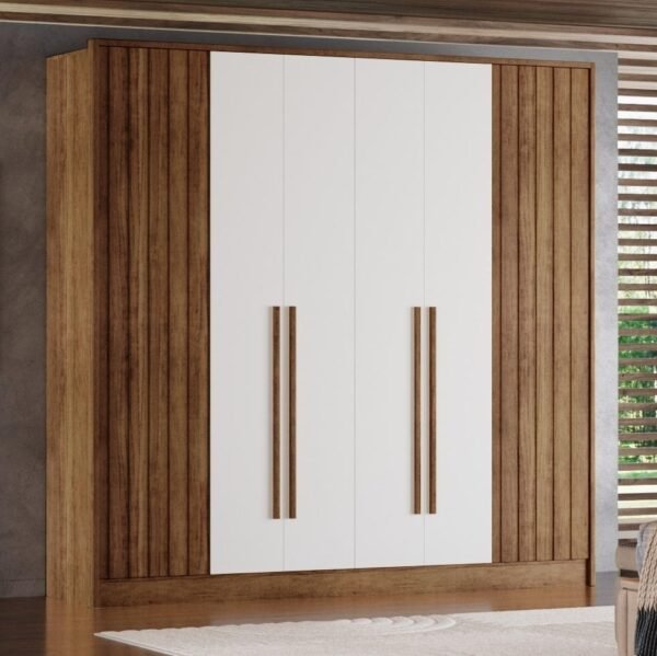 Guarda-Roupa 6 Portas Navegantes 2,25 m Cedro/Areia - RUD RACK