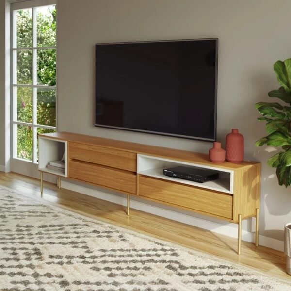 Rack Florença R425 Freijó/Off White - DALLA COSTA