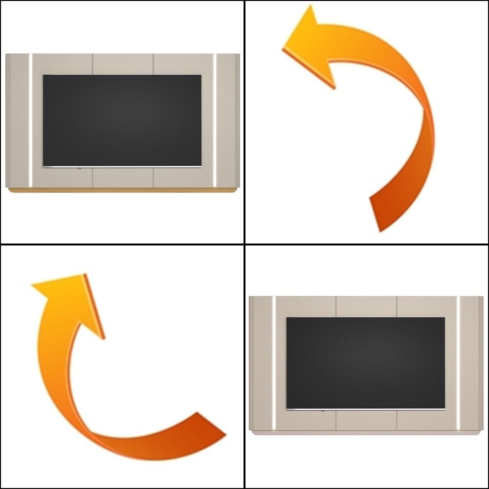 Painel até 75" Santorini Off White/Tauari Fosco - LINEA BRASIL - Imagem 2