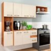 Cozinha Suspensa Mila CM16 1,80 m Cinamomo/Off White - FELLICCI