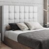 Cabeceira Casal Paris Corino Branco - MC DESIGN