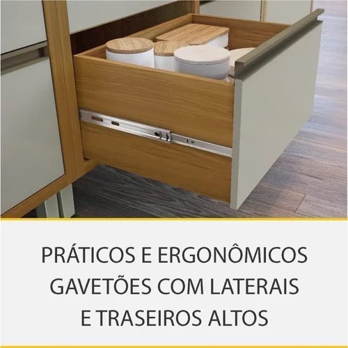 Balcão Baronesa 120 Freijó/Off White - NESHER - Imagem 6