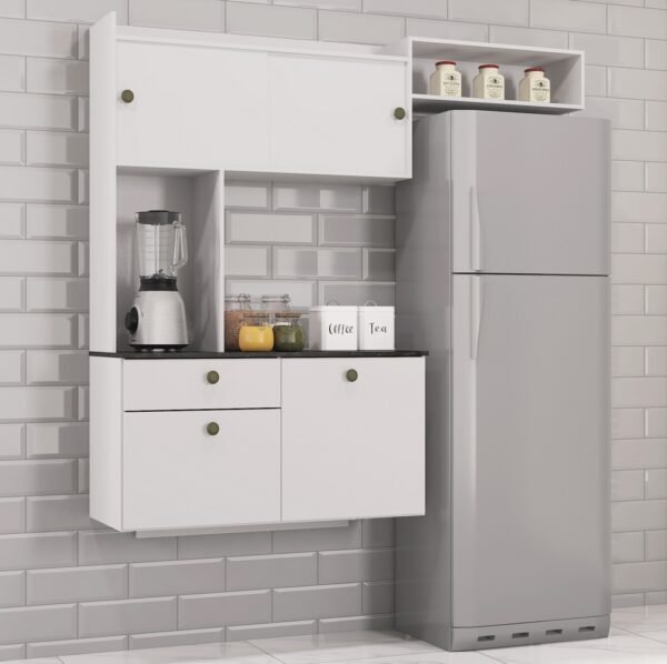 Cozinha Suspensa Lara Branco - POQUEMA