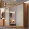 Guarda-Roupa Sollo Plus(1 porta espelhada) 2,736 m Cumarú/Fendi/Cumarú - NOVO HORIZONTE