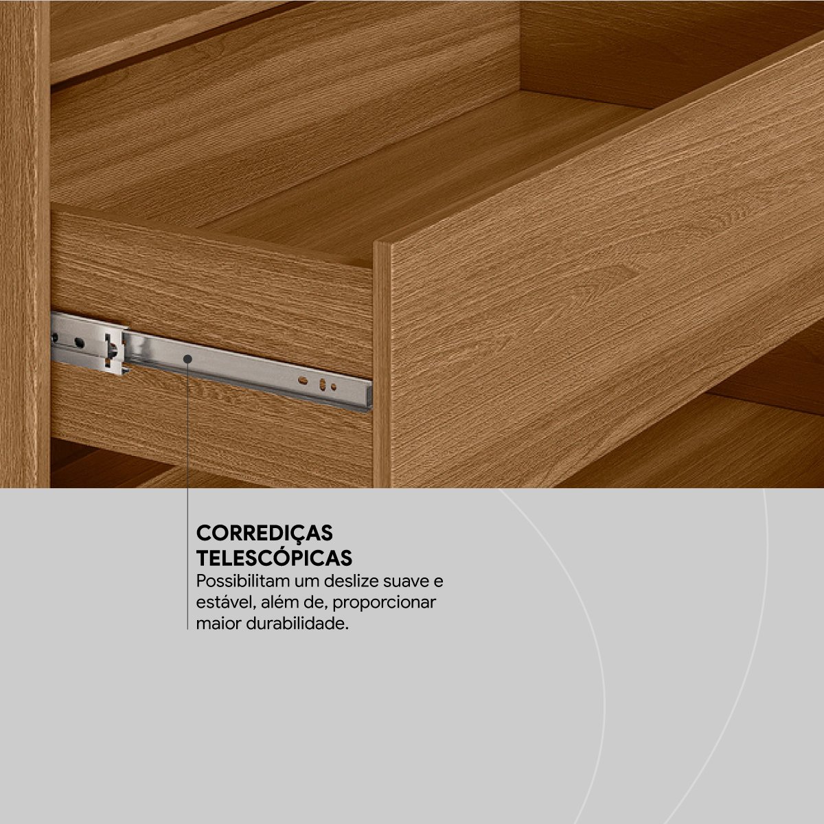 Guarda-Roupa 4 Portas Laredo 2,67 m Nogueira Touch/Nude Prime/Nogueira Touch - DEMÓBILE - Imagem 8