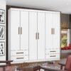 Guarda-Roupa 6 Portas Hércules (Sem espelho) 1,77 m Branco – CARIOCA MÓVEIS