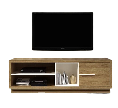 Rack até 65" RA 2002 Naturale/Off White – TECNO MÓBILI - Imagem 3