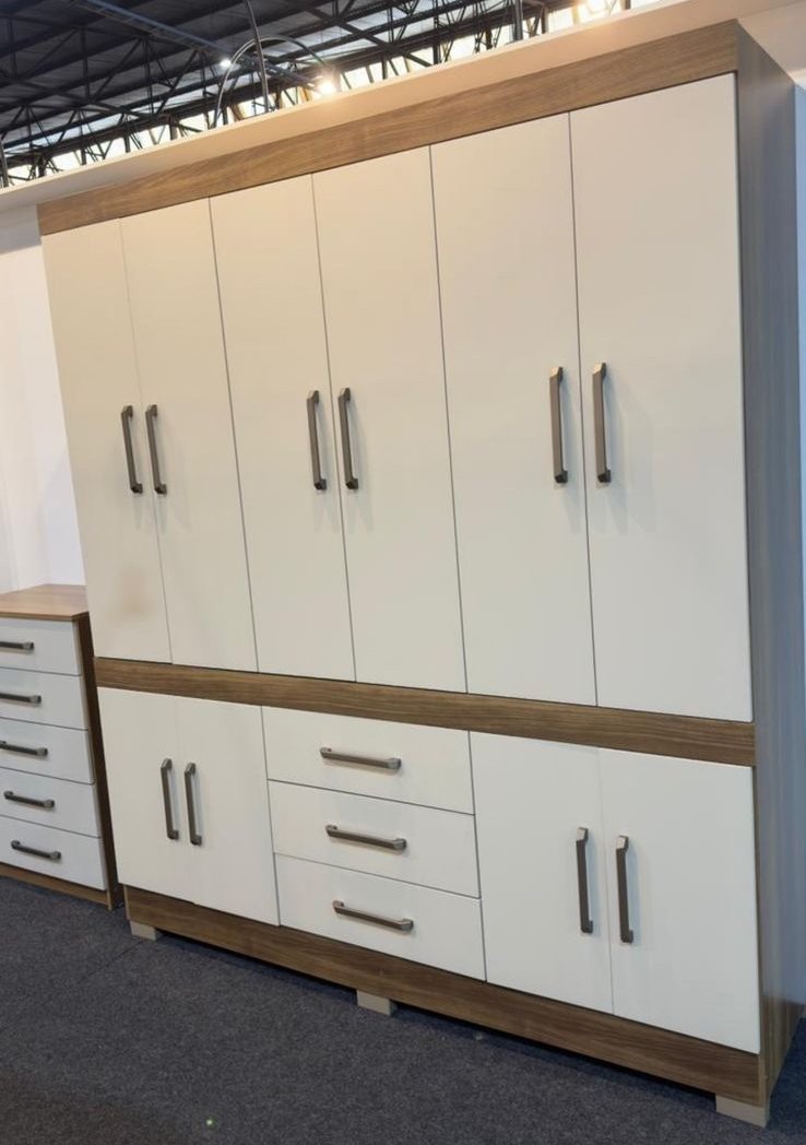 Guarda-Roupa 10 Portas Mônaco 178,8 m Atacama/Areia - ARAMÓVEIS - Imagem 2