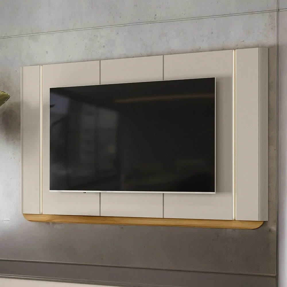 Painel até 75" Santorini Off White/Tauari Fosco - LINEA BRASIL - Imagem 3