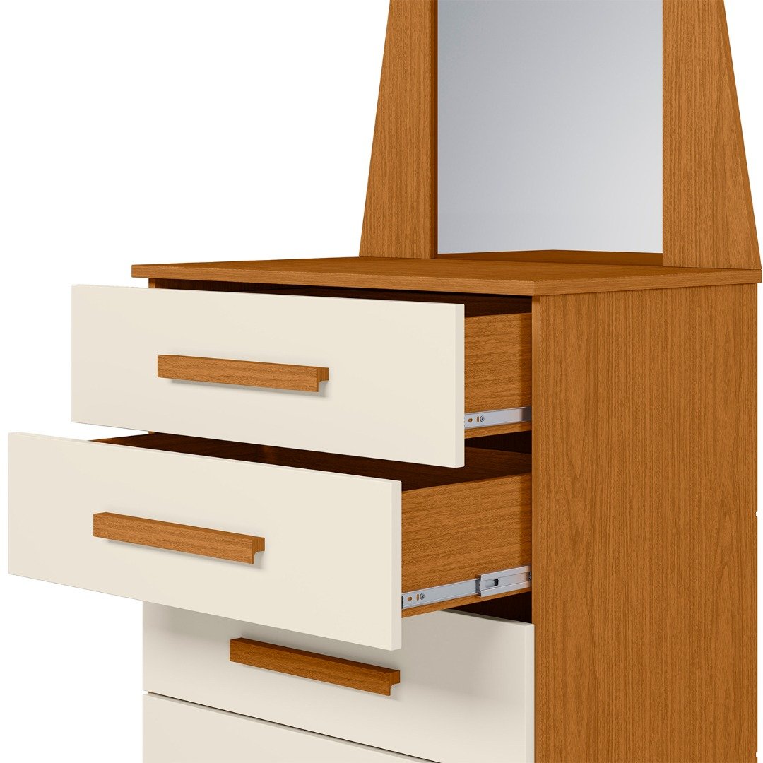 Cômoda Veneza Cinamono/Off White - MÓVEIS ALBATROZ - Imagem 4